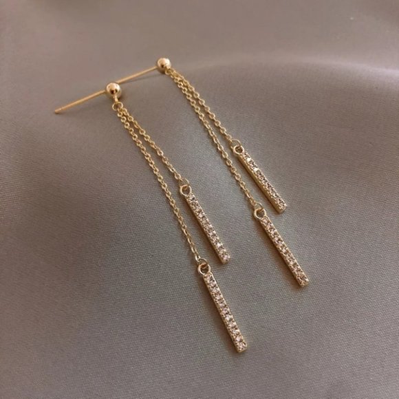 New Metal Classic Geometric Dangle Earrings